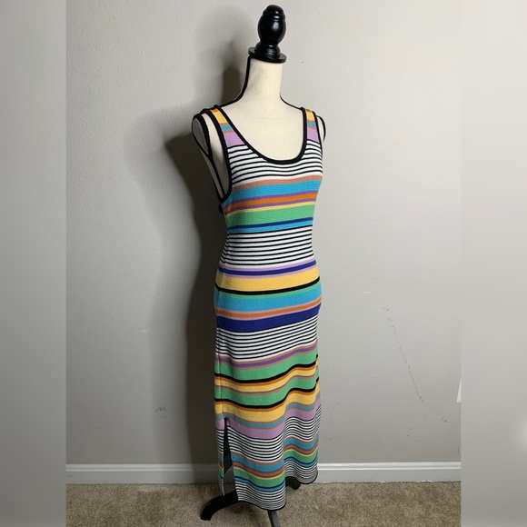 Roxy Sunshine Bouquet Stripe Knit Midi Dress - Picture 6 of 14